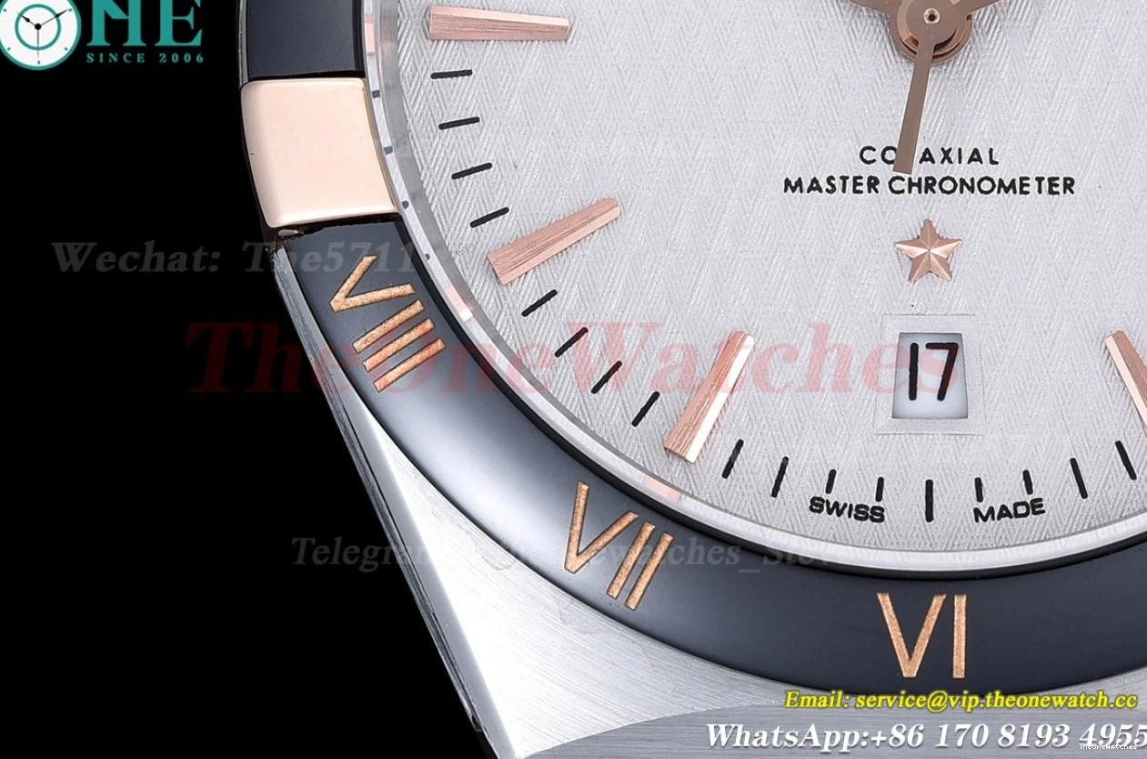 Dial GDF LE 41mm Ceramic Constellation RG White MY8215 0225